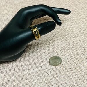 ‎Brass Owl Ring